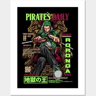 Zoro street wear Posters and Art